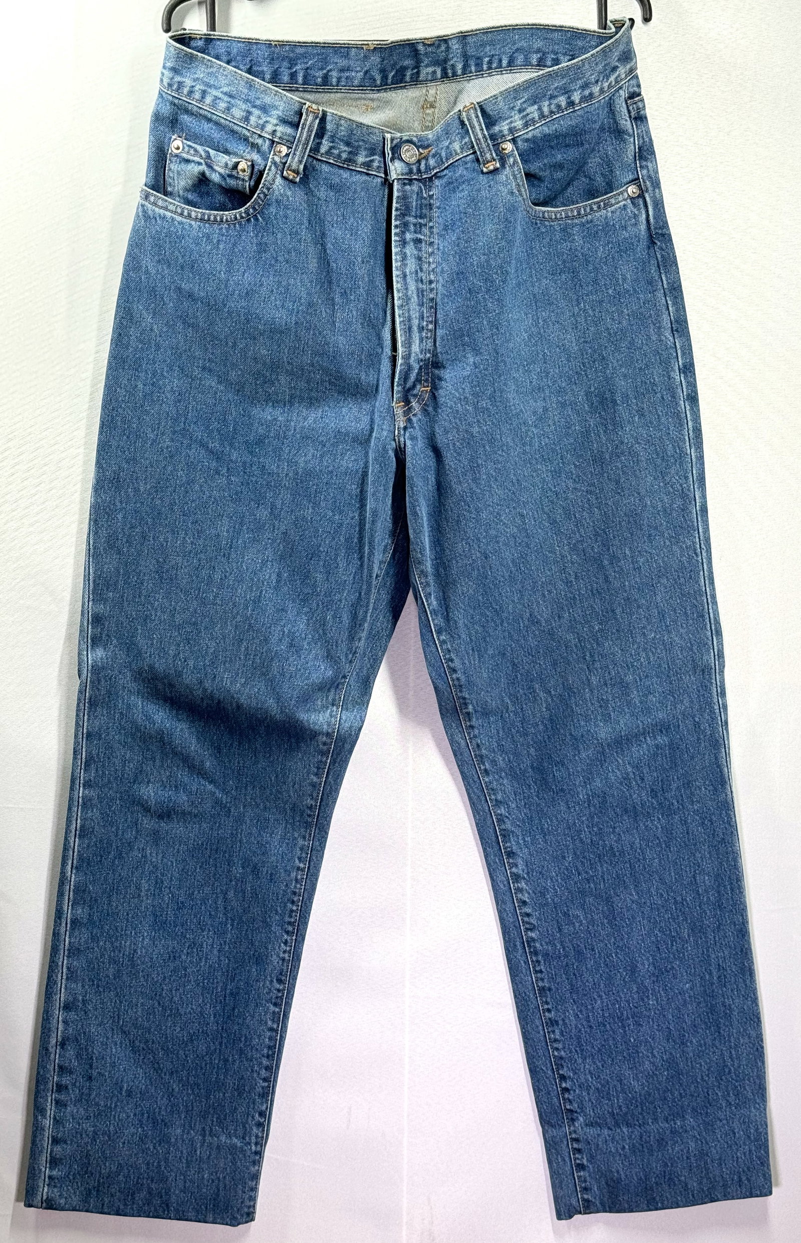 Vintage 90s Polo Ralph Lauren Men’s Jeans. Made in Usa. Size 35 x 34: IN HOUSE FLAT SHIPPING & HANDLING COST WITHIN ALL THE U.S. : 12 To bypass LiveShipping, and use our In-House shipping service for 12 or shipping combined for multiple lots, please select “Arrang