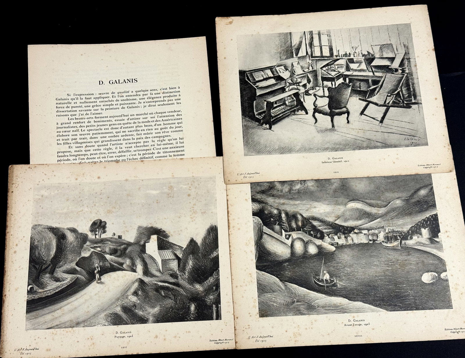 Dimitrios Galanis Page 29 & 30 booklet and 3 separate prints.: IN HOUSE FLAT SHIPPING & HANDLING COST WITHIN ALL THE U.S. : 7 To bypass LiveShipping, and use our In-House shipping service for 7 or shipping combined for multiple lots, please select “Arrange 