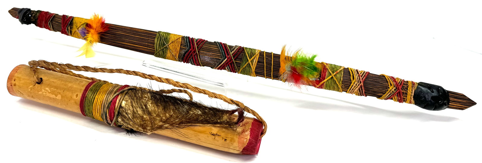 Amazonian Shuar Children Small Training/Playing Bow and Quiver.: IN HOUSE FLAT SHIPPING & HANDLING COST WITHIN ALL THE U.S. : 16 To bypass LiveShipping, and use our In-House shipping service for 16 or shipping combined for multiple lots, please select “Arrang