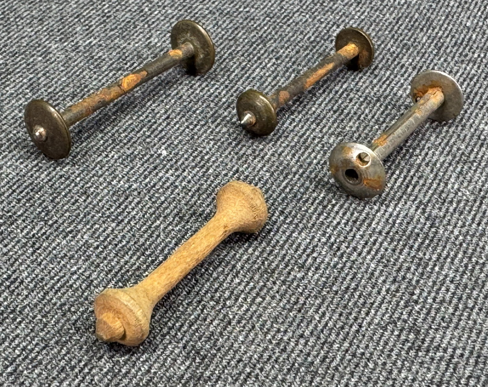 Vintage assorted sewing miniature bobbins - 2
