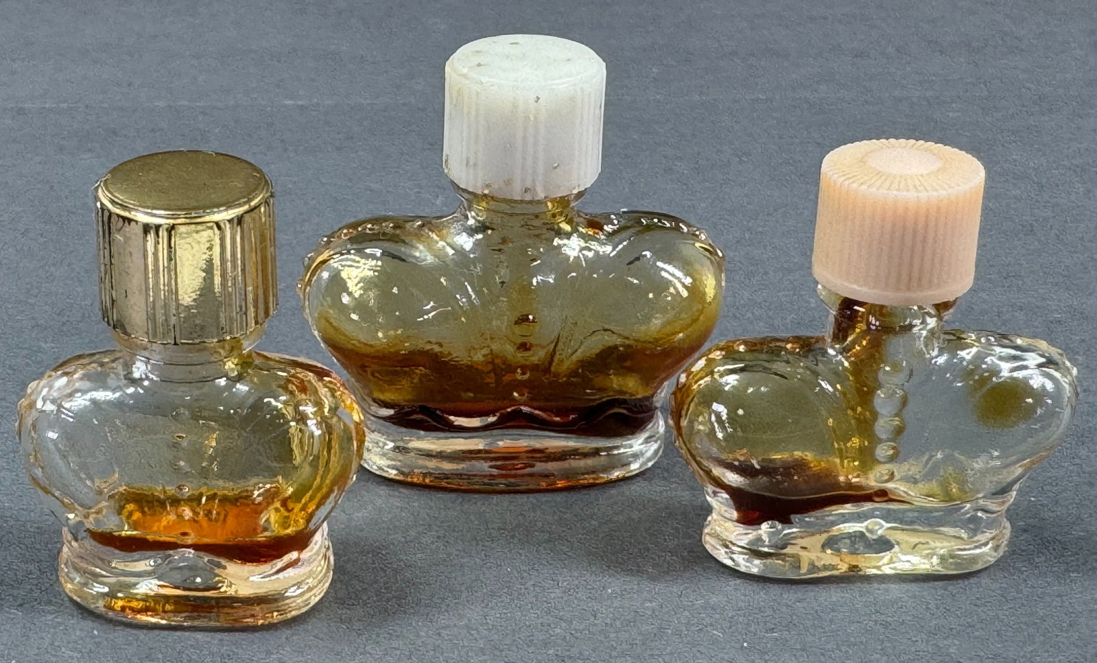 Vintage Prince Matchabelli Golden Autumn, Added Attraction & Prophecy miniature perfume glass: IN HOUSE FLAT SHIPPING & HANDLING COST WITHIN ALL THE U.S. : 7 To bypass LiveShipping, and use our In-House shipping service for 7 or shipping combined for multiple lots, please select “Arrange 