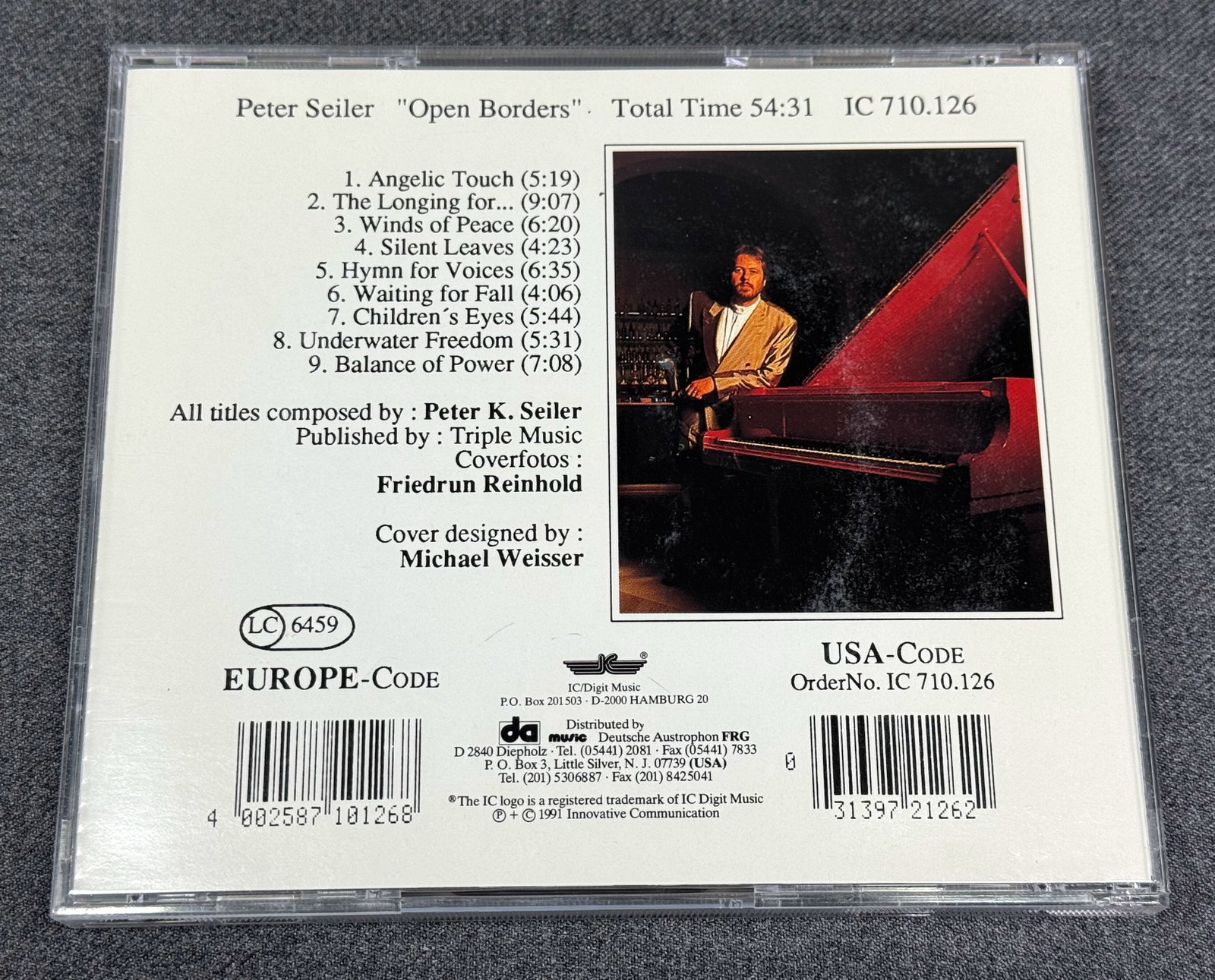 1991 Peter Seiler - Open Borders - CD - 2