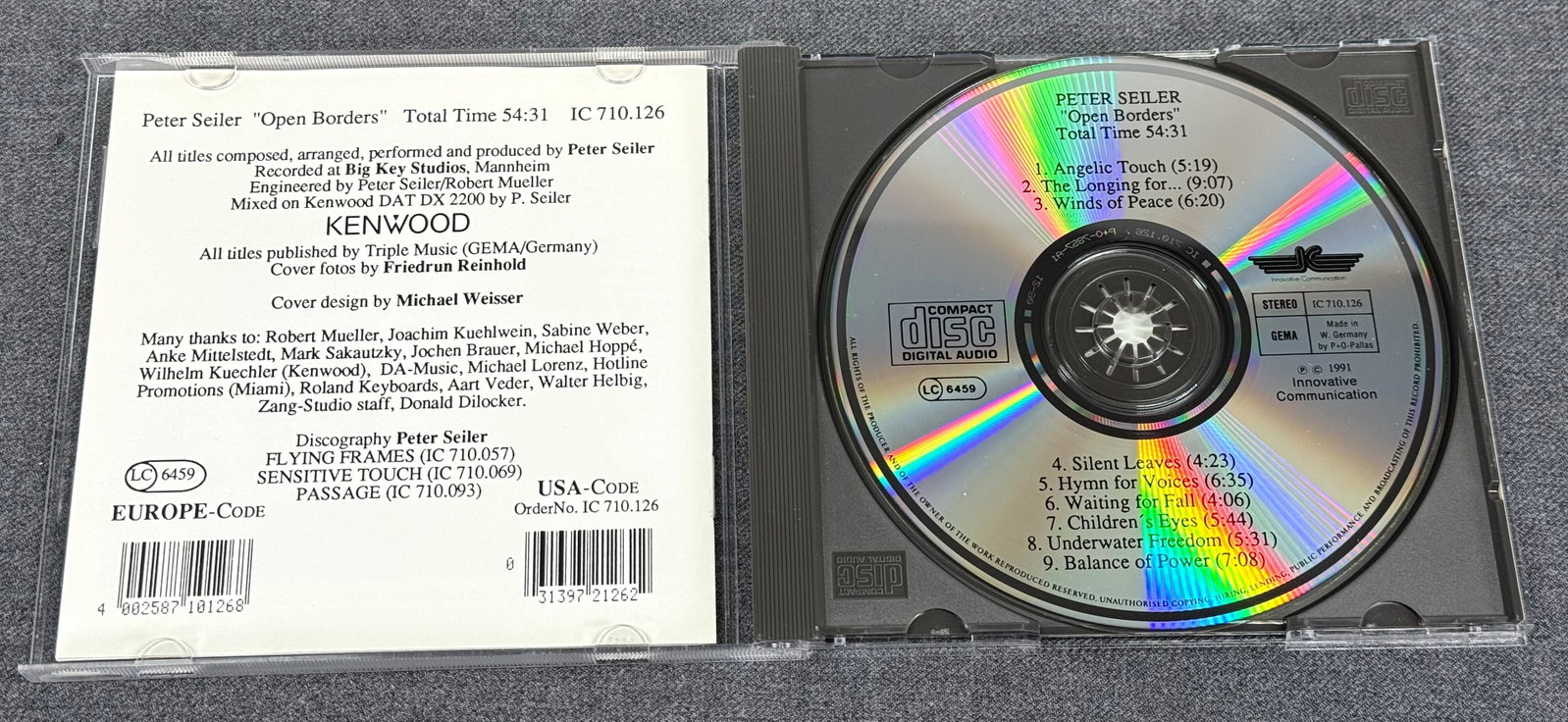1991 Peter Seiler - Open Borders - CD - 3