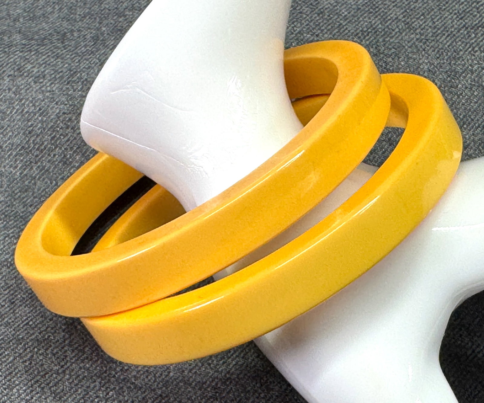 Mid Century Butterscotch Bakelite Bangles. *o (1 of 8)