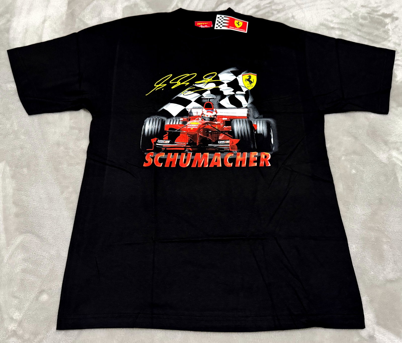 NOS Ferrari 1999 Michael Schumacher F1 Racing NWT Graphic Tee Shirt (1 of 12)