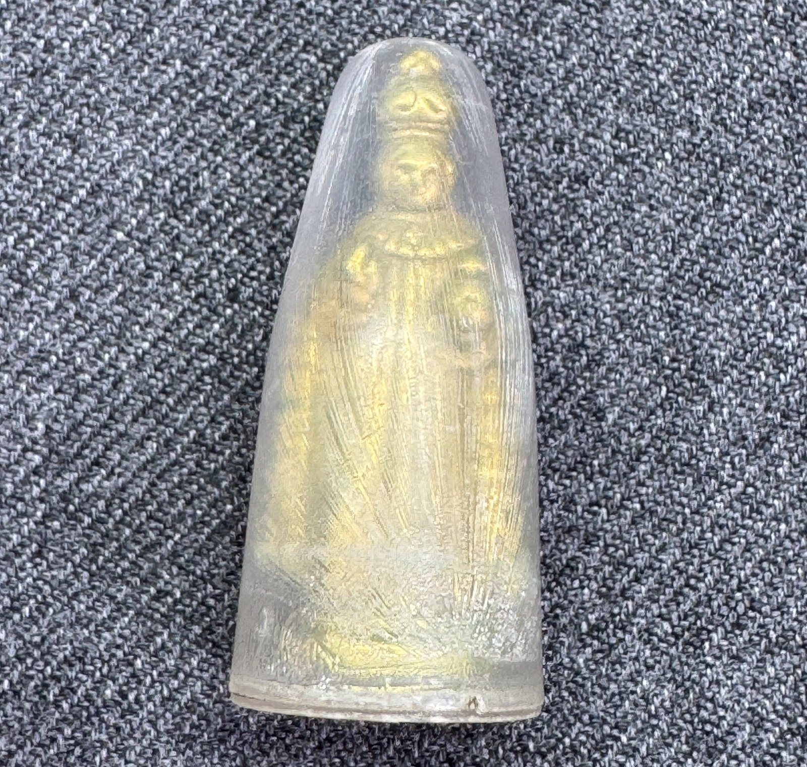 Vintage Miniature Infant of Prague Pocket Shrine Statue. #p (1 of 5)