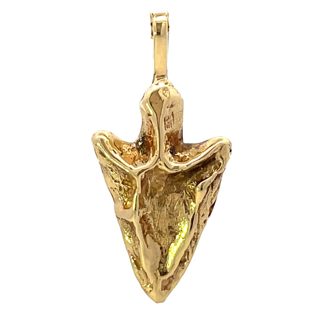 14KT YELLOW GOLD ARROWHEAD PENDANT (1 of 1)