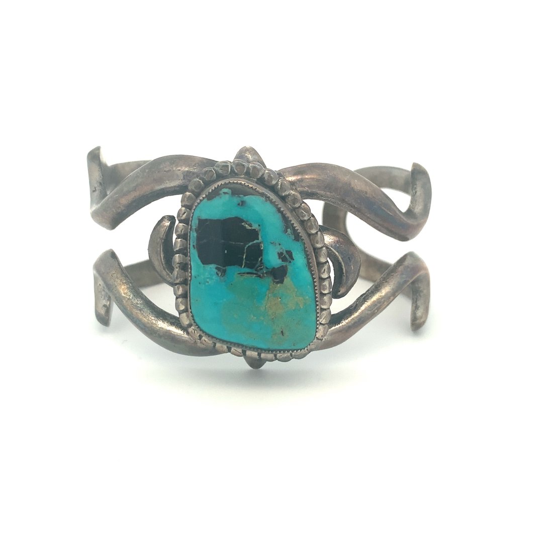 NATIVE AMERICAN TURQUISE BANGLE BRACELET (1 of 3)