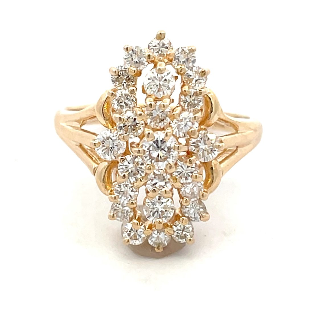 14KT YELLOW GOLD DIAMOND RING (1 of 3)