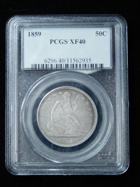 1859 Seated Liberty Half Dollar - PCGS XF40 (1 of 4)