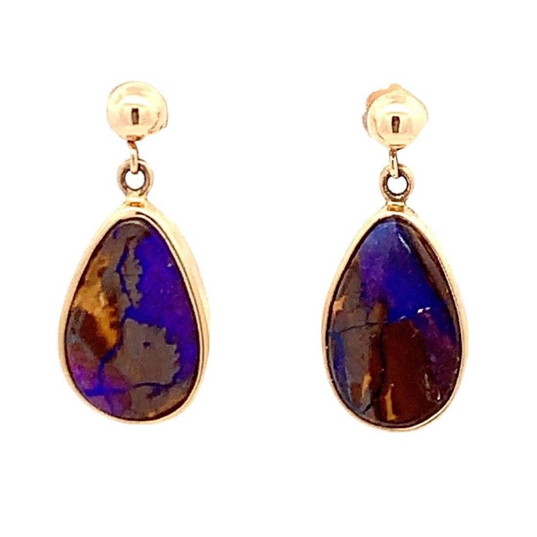YELLOW GOLD OPAL EARRINGS (1 of 3)