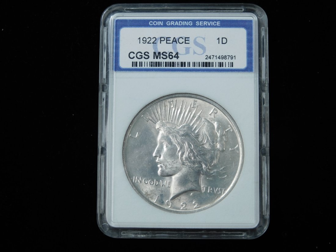 1922 $1 Silver Peace Dollar - MS64 (1 of 4)