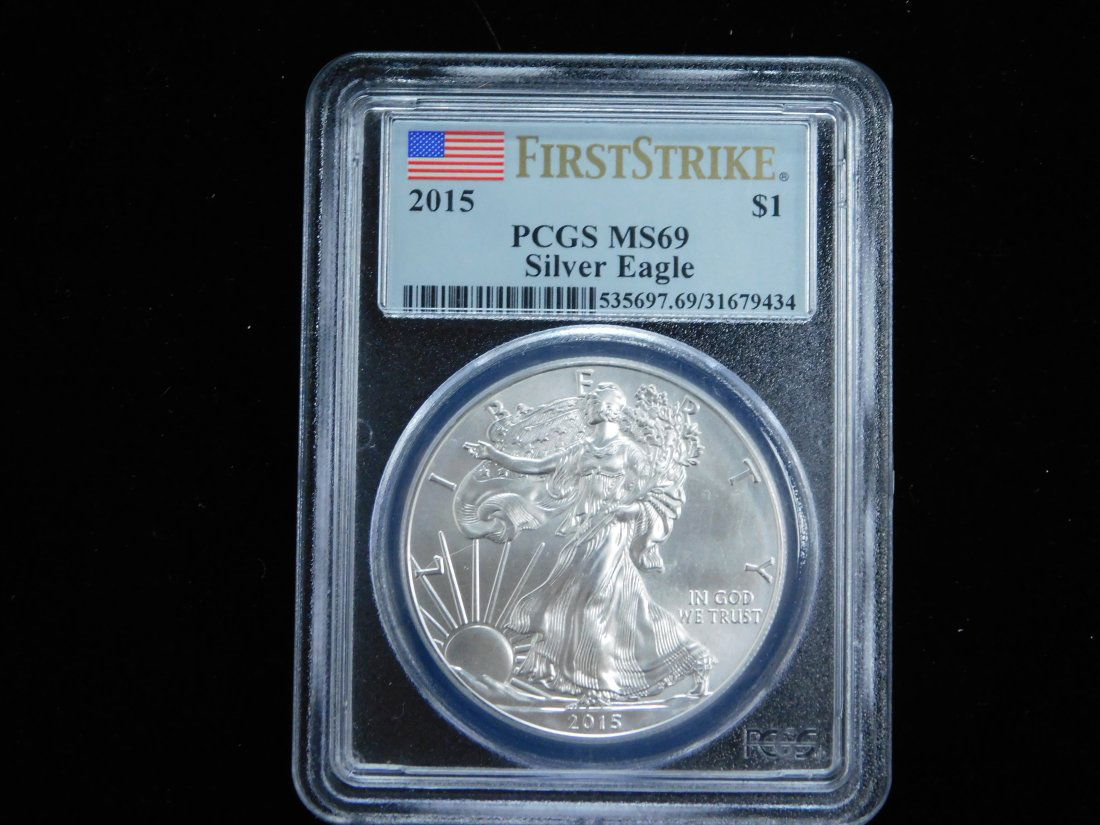 2015 $1 American Silver Eagle - PCGS MS69 First Strike (1 of 4)