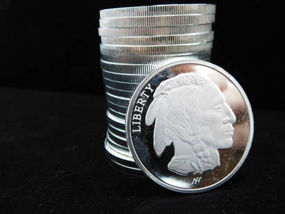 Lot of 20x Buffalo 1 oz .999 Silver Rounds: For sale is a Lot of 20x Buffalo 1 oz .999 Silver Rounds.