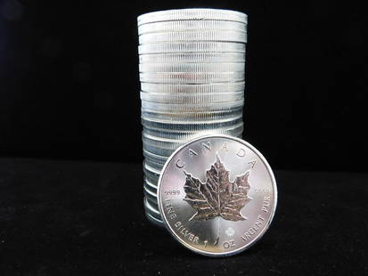 Lot of 25x 2016 1 oz Canadian Silver Maple Leaf: For sale is a Lot of 25x 2016 1 oz Canadian Silver Maple Leaf.