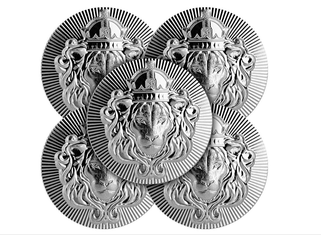 Lot of 5x - 2 oz Silver Scottsdale Stacker Round.: For sale is a lot of 5x - 2 oz Silver Scottdale Stacker Rounds. | Total Lot Weight: 10 Troy Ounces | .999 Fine Silver | Scottsdale Mint