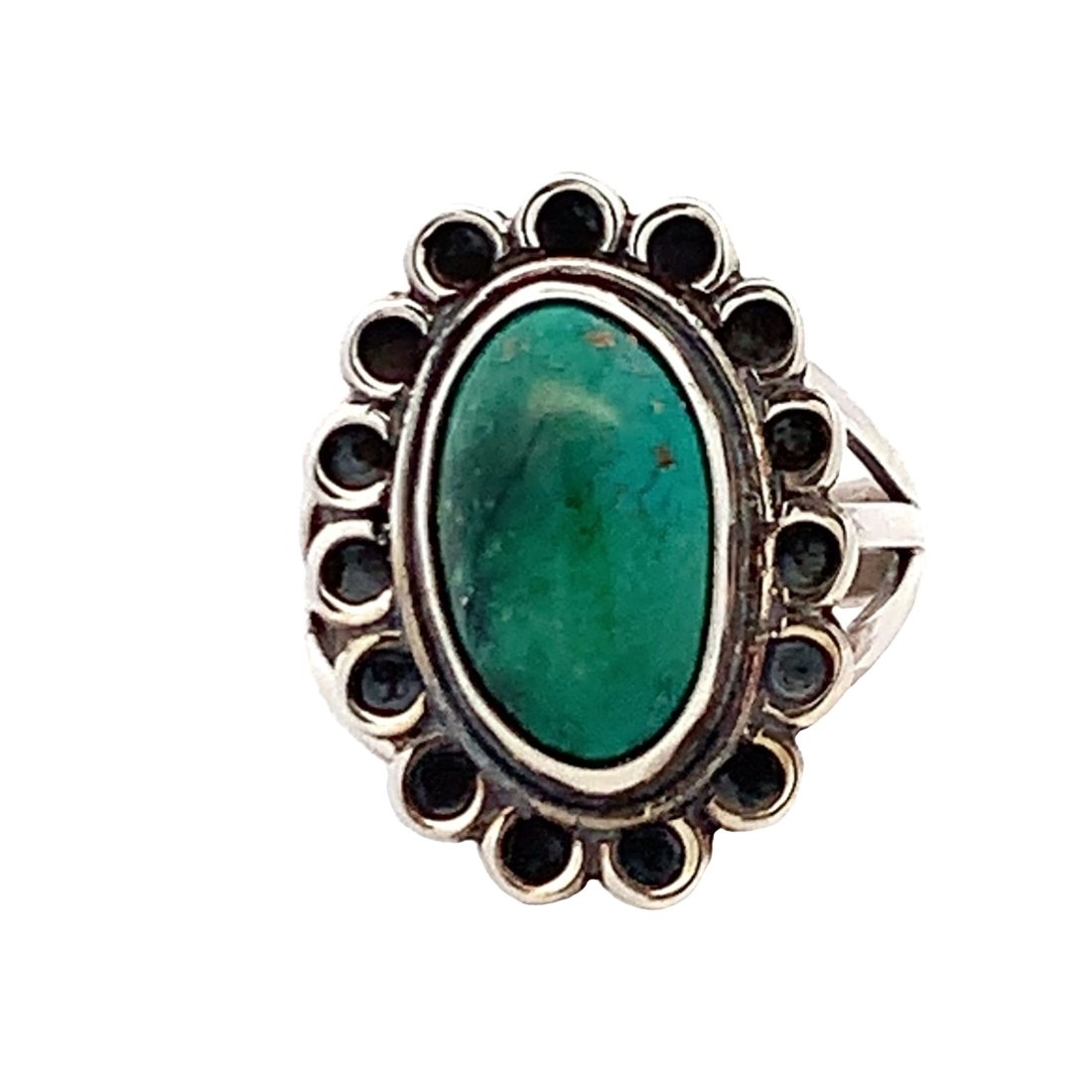 Native American Style Sterling Silver Turquoise Ring (1 of 5)