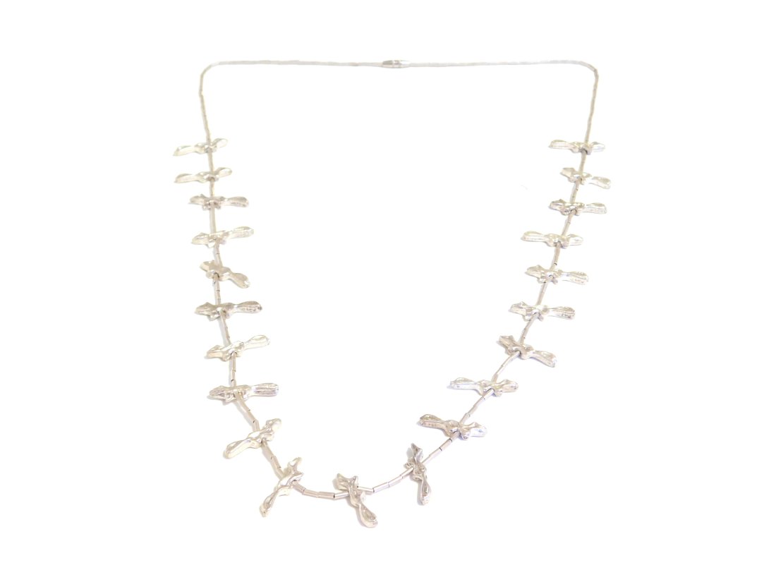 Native American Sterling Liquid Silver Fetish Squirrel Necklace 26" (1 of 12)