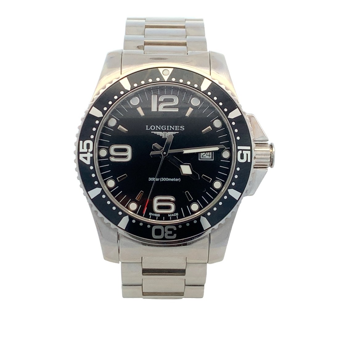 LONGINES HYDROCONQUEST L3.840.4.56.6 STAINLESS STEEL 44MM WATCH (1 of 8)