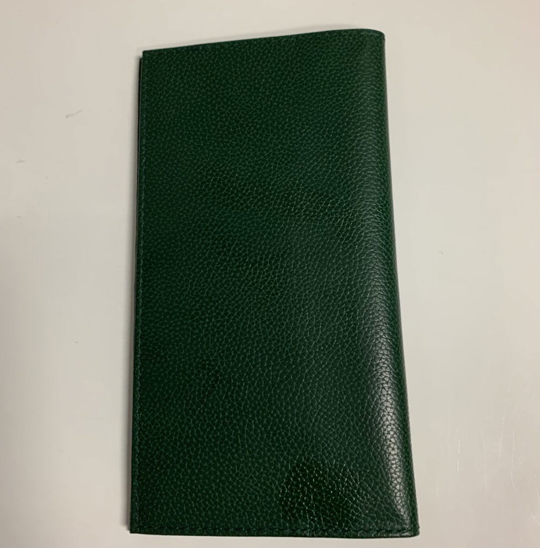 Vintage Genuine Rolex Notebook/Wallet/ Credit Card Holder in Green Leather (1 of 3)