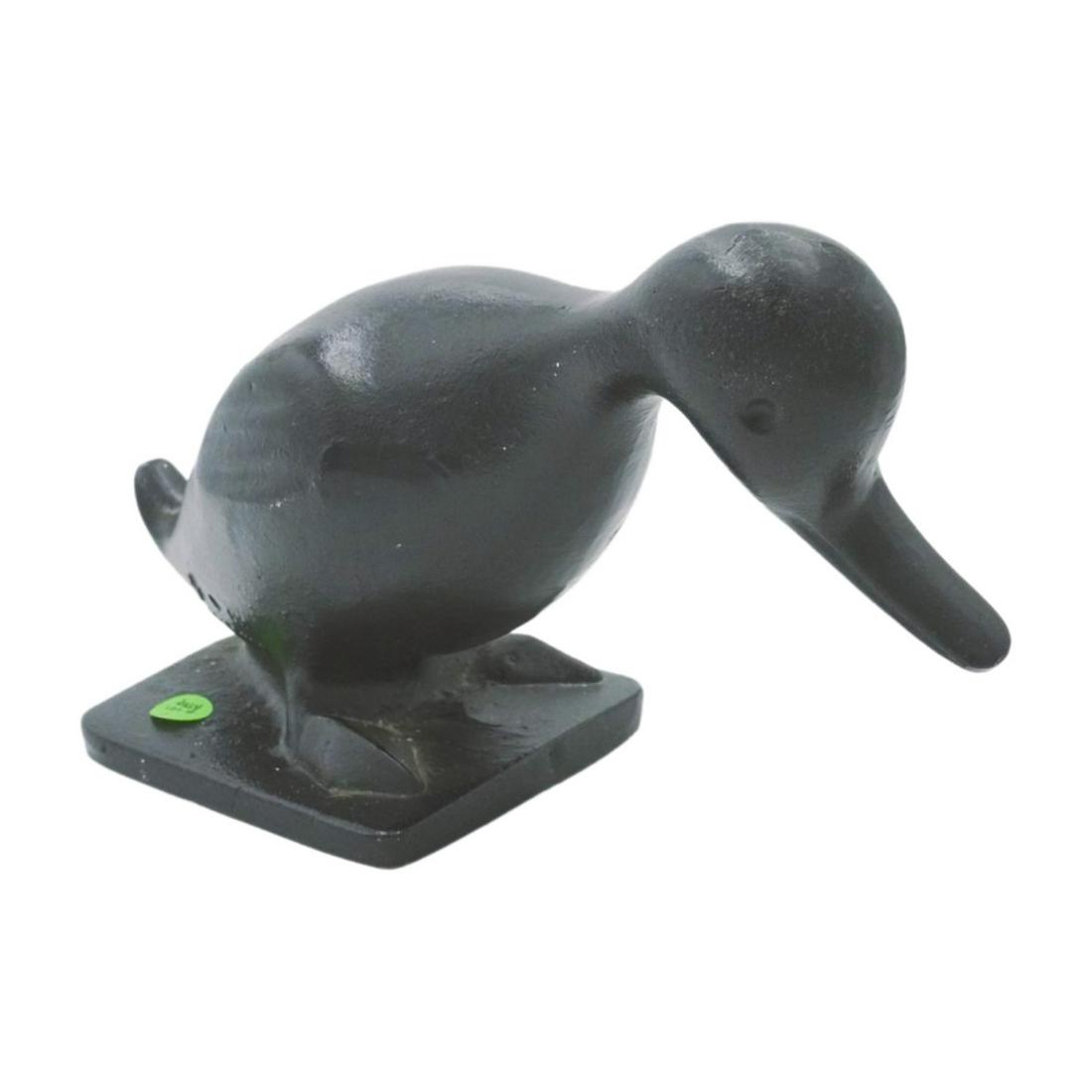 MID CENTURY CAST IRON DUCK DOORSTOP (1 of 6)