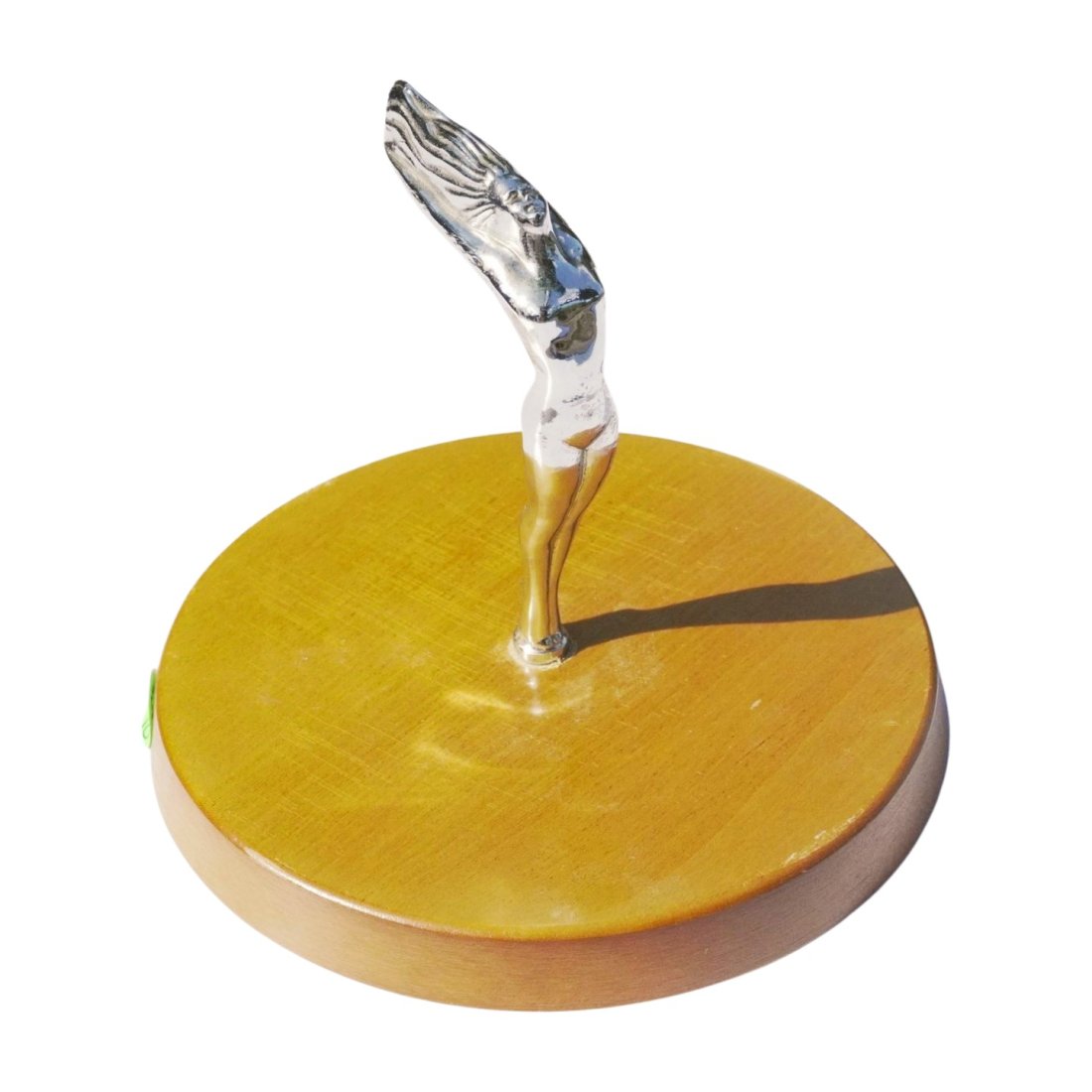 ART DECO HARRY DAVIES CHROME FLYING GODDESS HOOD ORNAMENT (1 of 7)