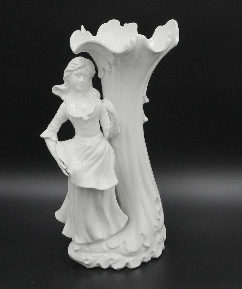 LARGE ITALY BLANC DE CHINE FIGURAL VASE (1 of 3)