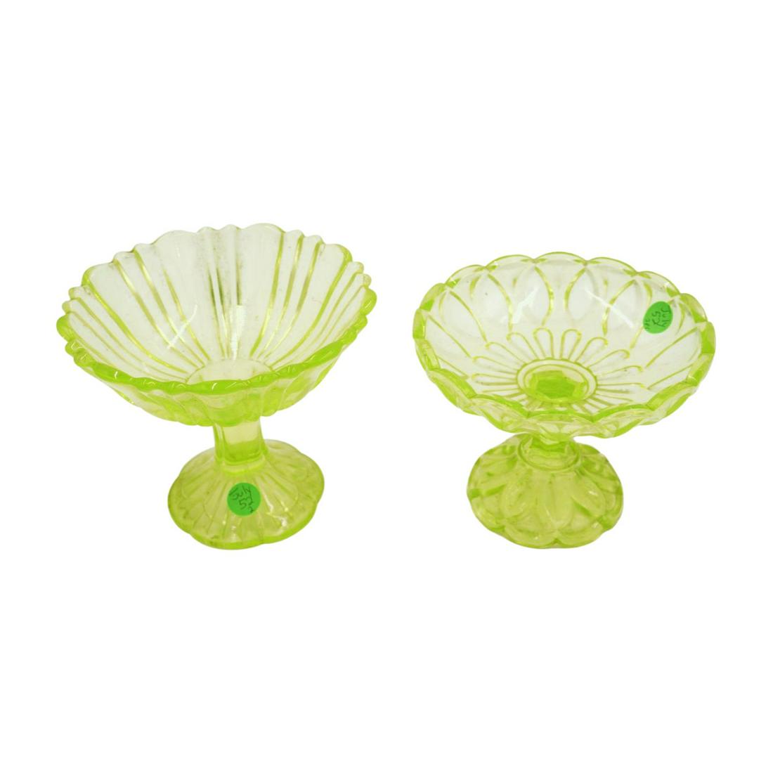 2 VINTAGE VASELINE COMPOTES (1 of 3)