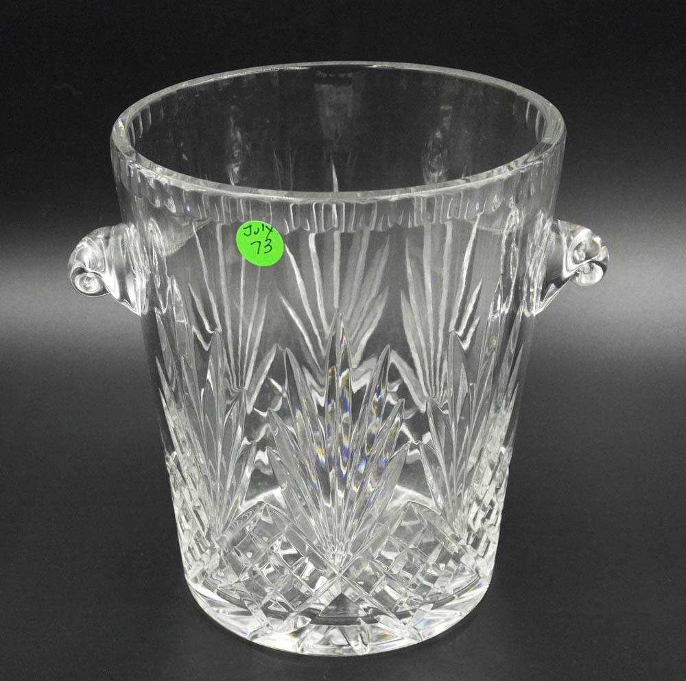 VINTAGE LARGE CUT CRYSTAL ICE BUCKET (1 of 1)