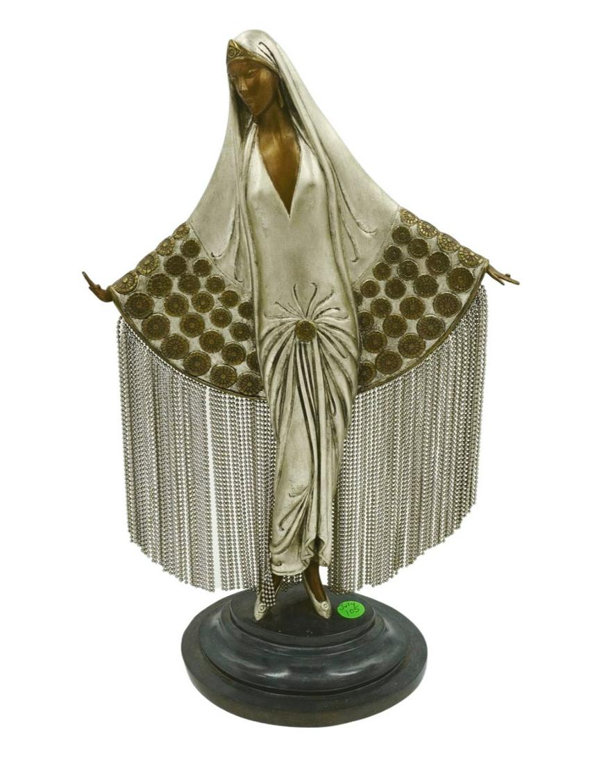 ERTE COLD PAINTED BRONZE "BELOVED" ART DECO (1 of 8)