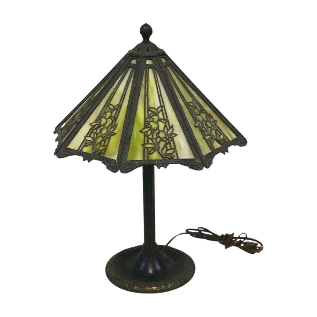 ANTIQUE ARTS & CRAFTS BRADLEY & HUBBARD LAMP (1 of 6)