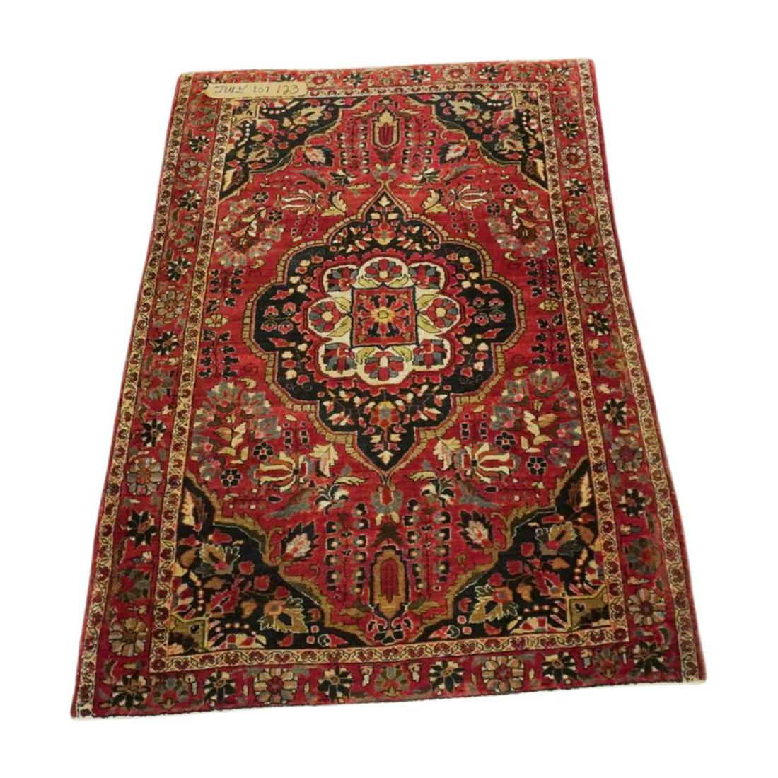 SEMI ANTIQUE HAND KNOTTED TABRIZ RUG (1 of 4)