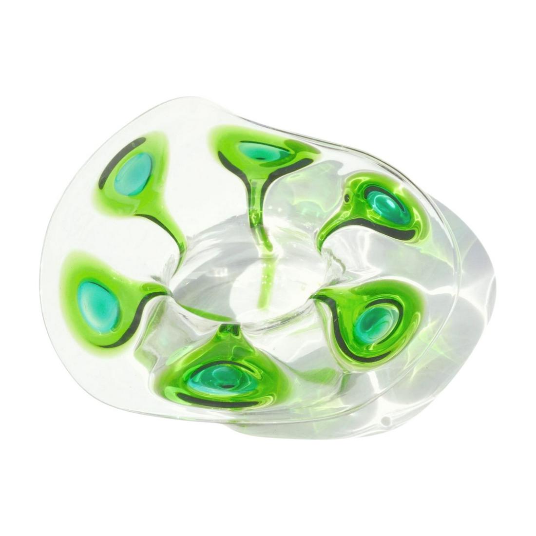 ANTIQUE STUART & SON PEACOCK TRAILS BOWL (1 of 7)