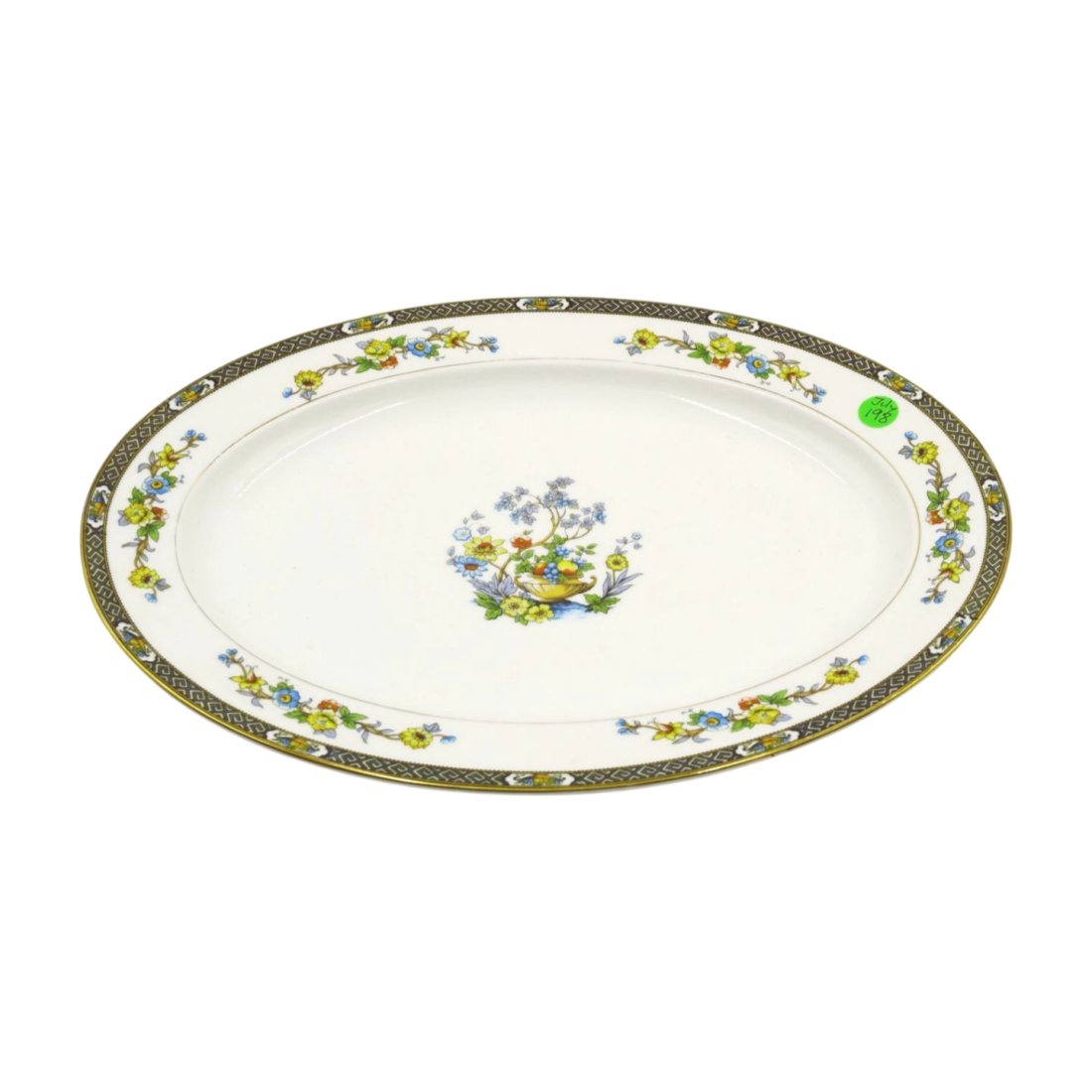 LARGE NORITAKE PAISLEY SERVING PLATTER: Large Noritake Paisley Serving Platter. 16"x12"x1.5". Weight3 pds 11 oz.