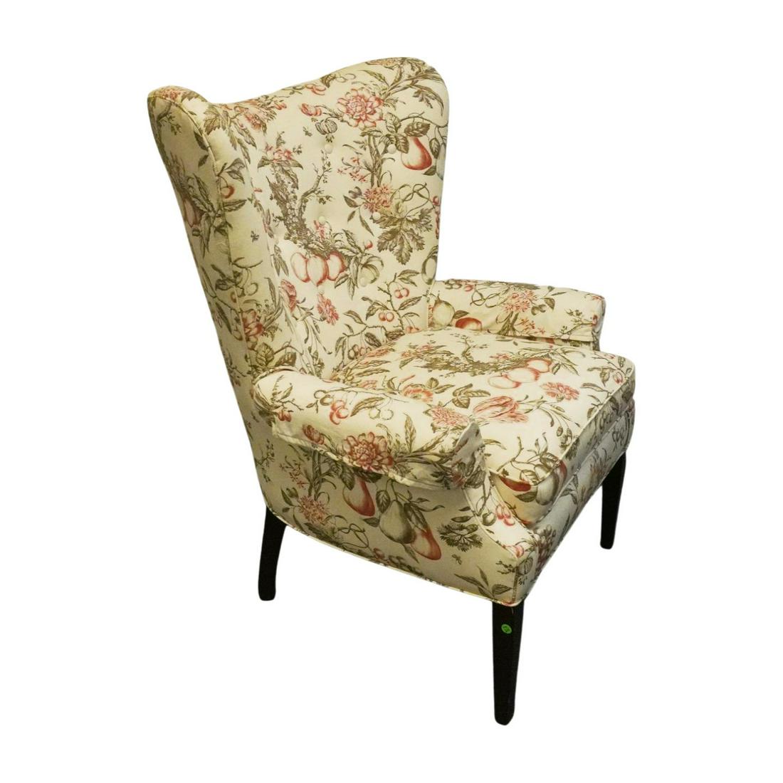 SHERRILL WINGBACK TUFTED CHAIR: Good Quality Sherrill Wingback Tufted Chair. 27"x32"x44". PROVENANCE: The Historic Clelia Peronneau McGowan House, St. Michael's Alley, Charleston SC
