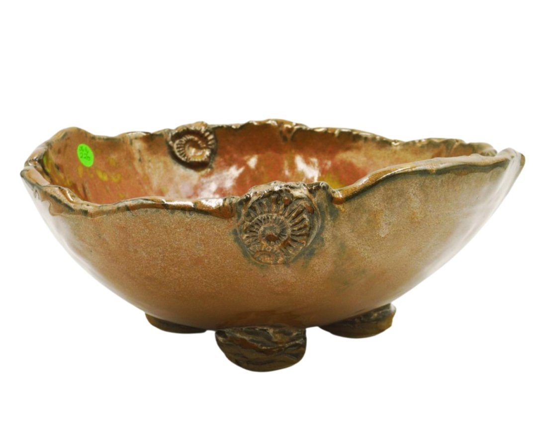 LARGE VINTAGE STUDIO POTTERY BOWL (1 of 5)