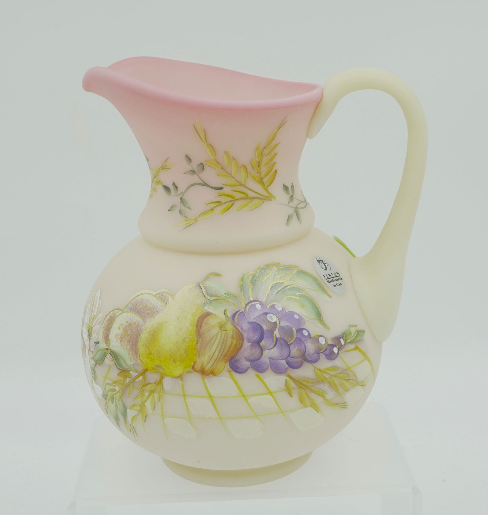 FENTON BURMESE BOUNTIFUL HARVEST PITCHER LTD ED (1 of 8)