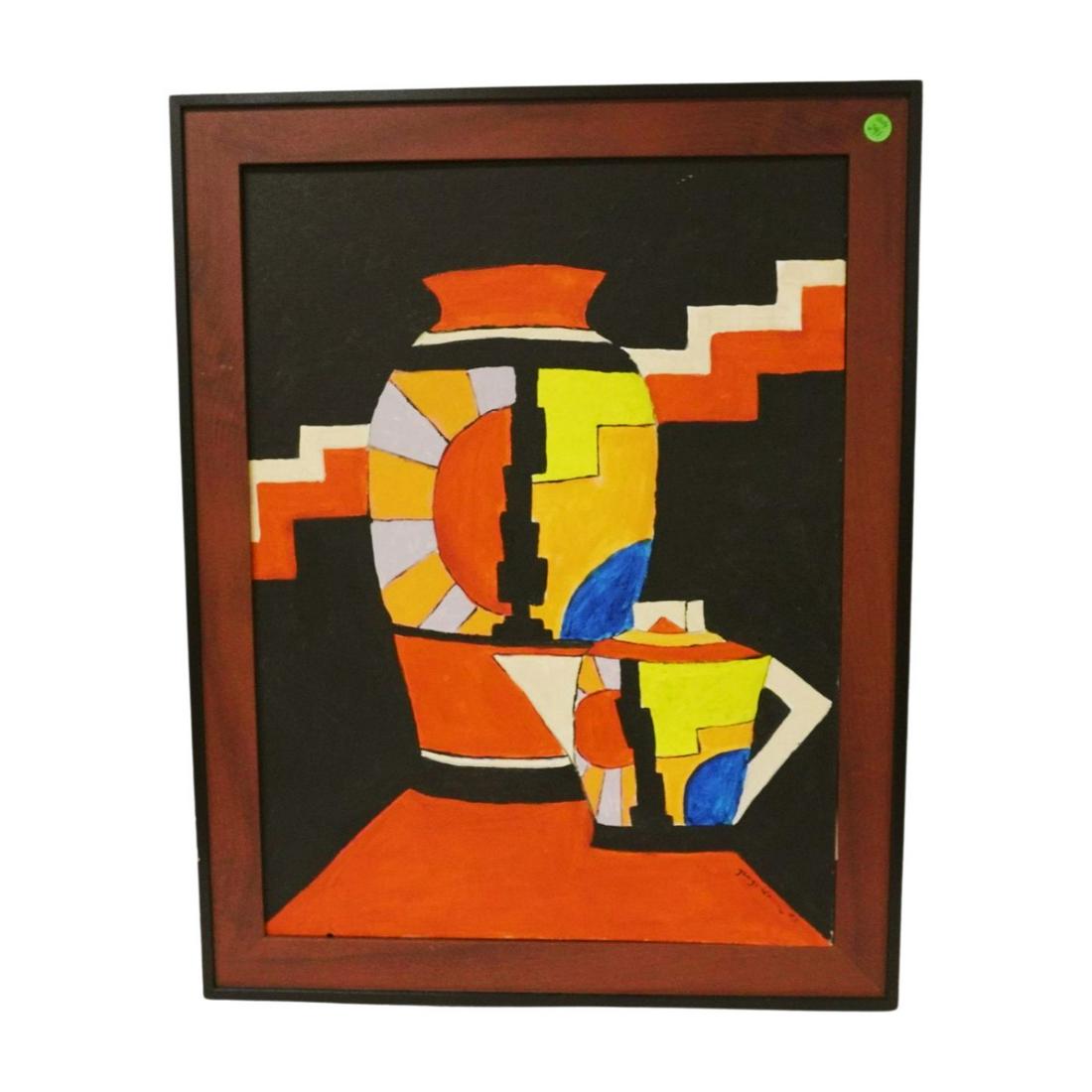 CONTEMPORARY ART DECO PAINTING (1 of 1)