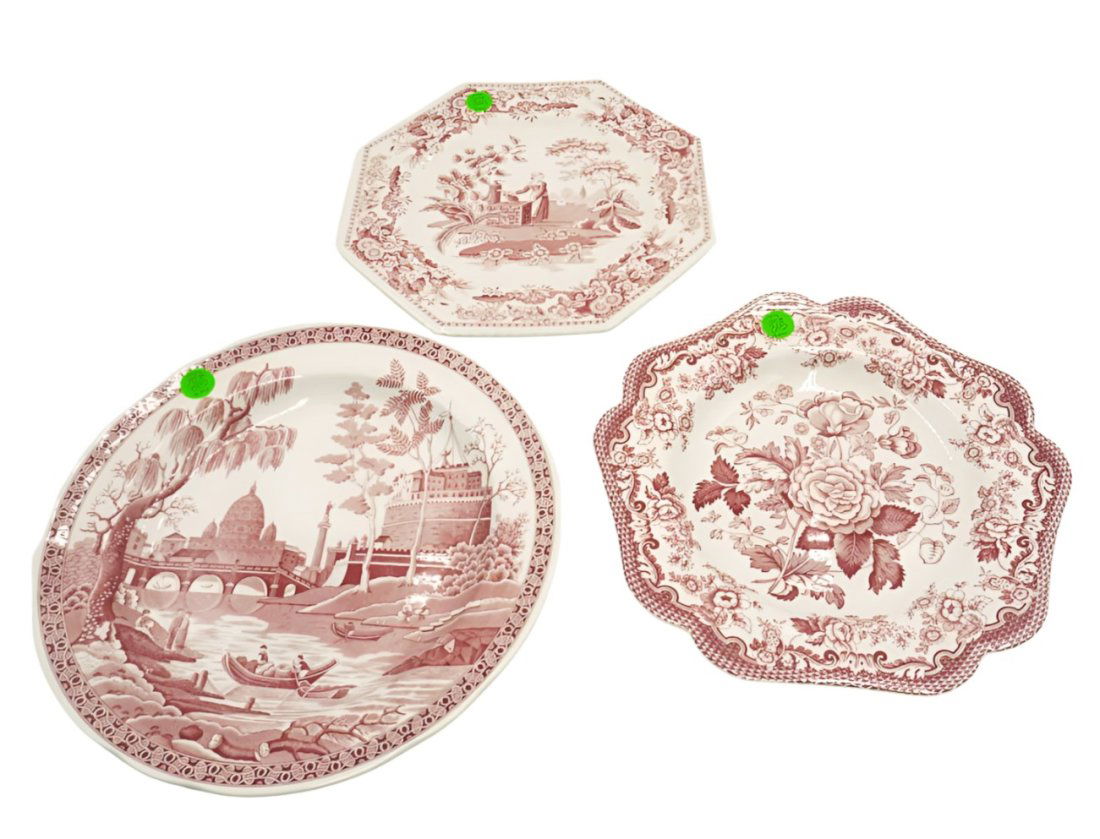 SET OF 3 SPODE ENGLAND PLATES (1 of 4)