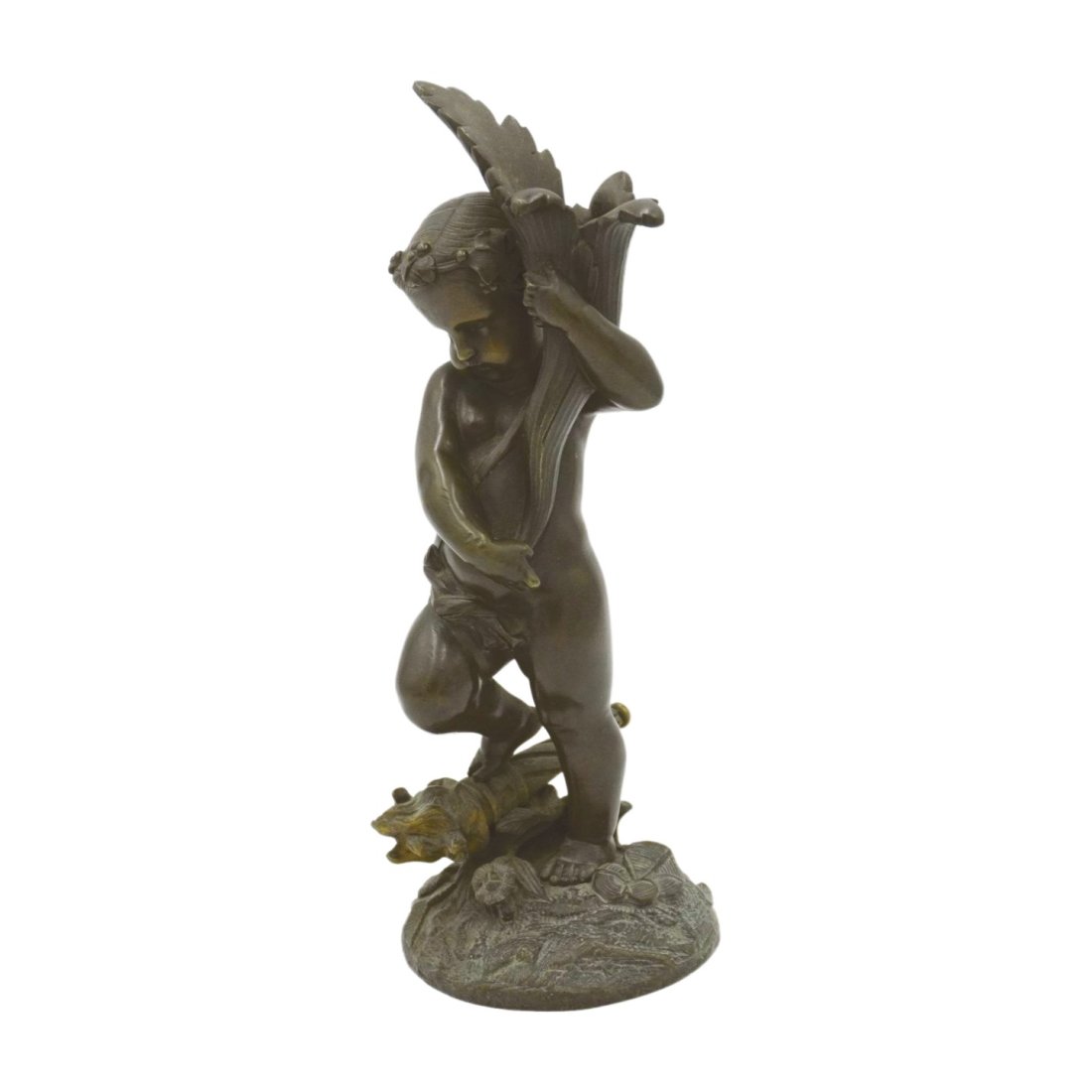 19TH C BRONZE CHERUB (1 of 8)
