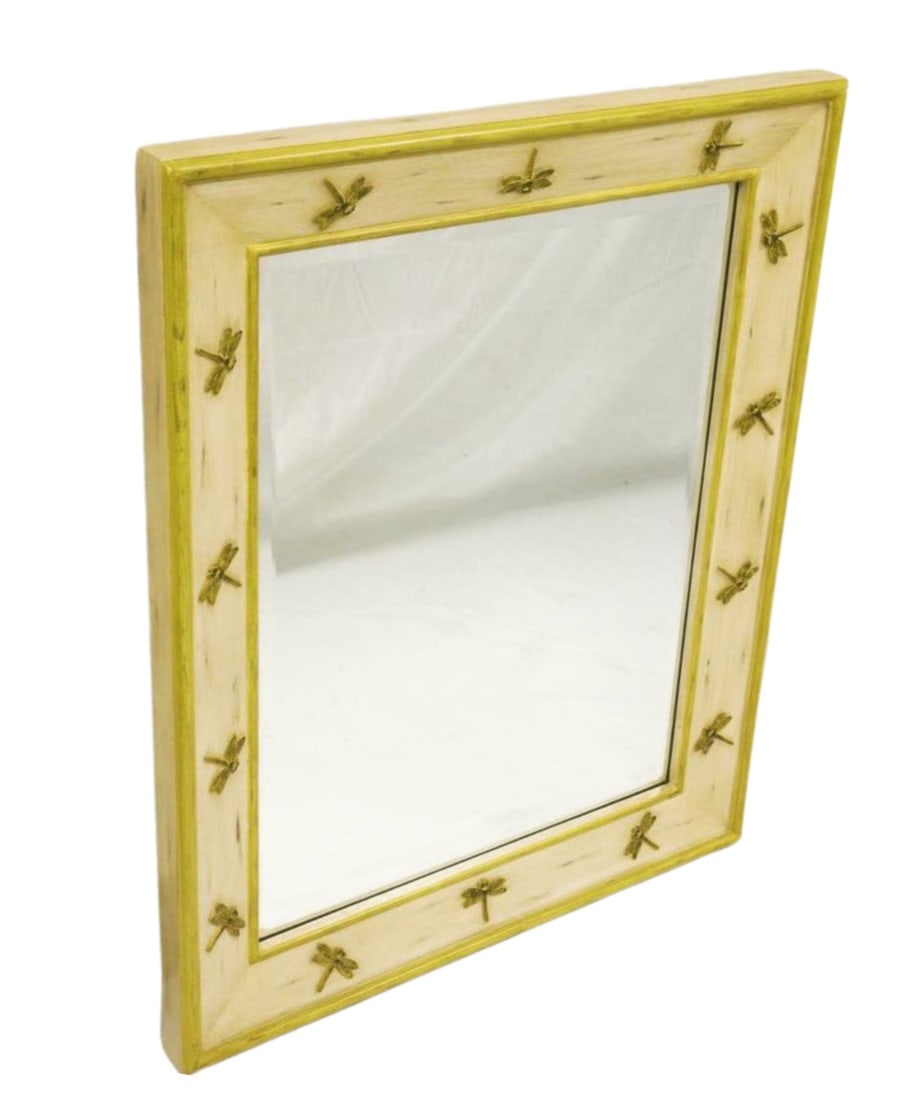 PARAGON BEVELED MIRROR DRAGONFLY: Contemporary Paragon Dragonfly Beveled Mirror 26"x32"x2". Weight 22 pds.