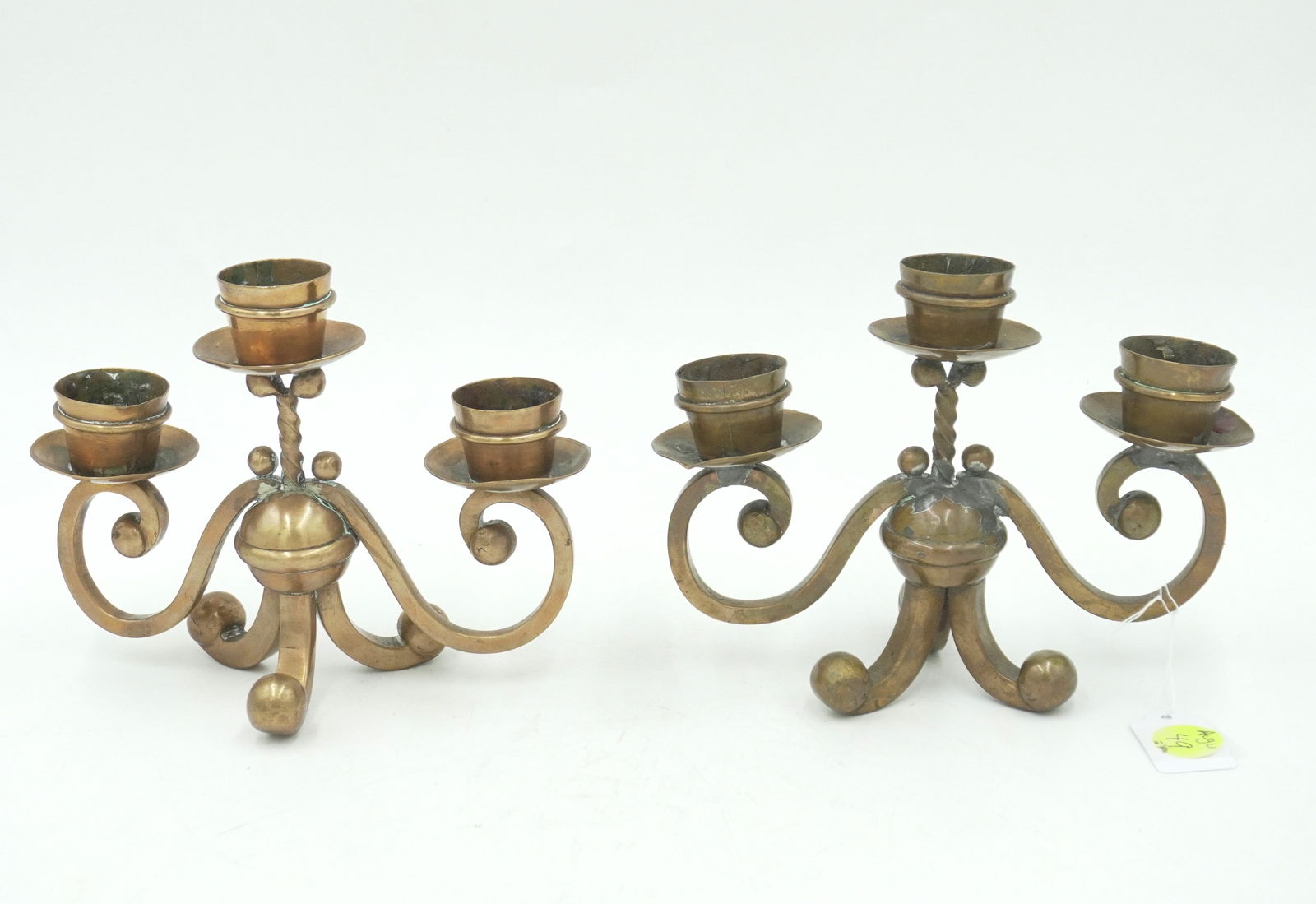 COPPER ARTS & CRAFTS CANDELABRA (1 of 6)