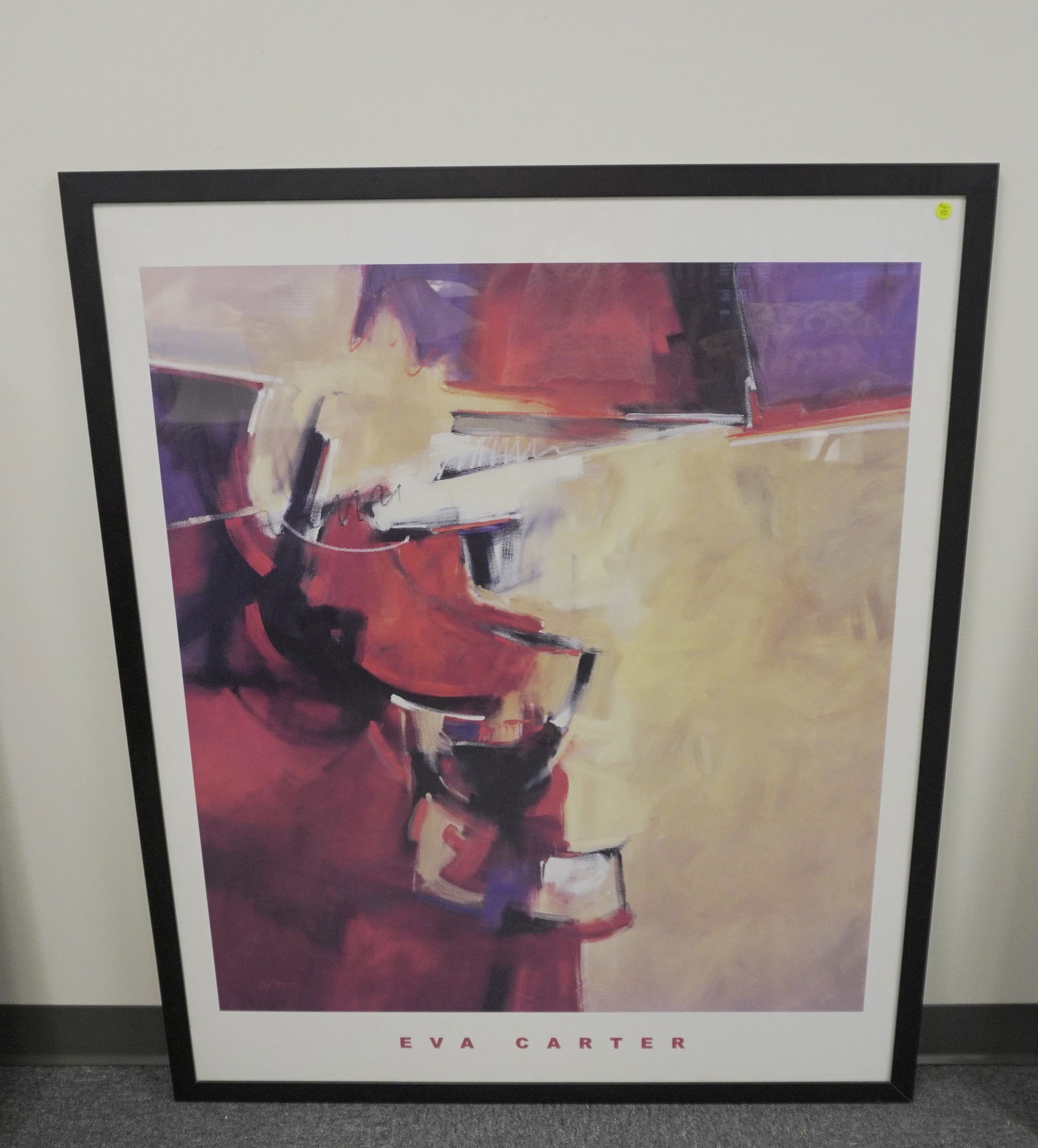 LARGE EVA CARTER FRAMED EXHIBITION POSTER (1 of 1)