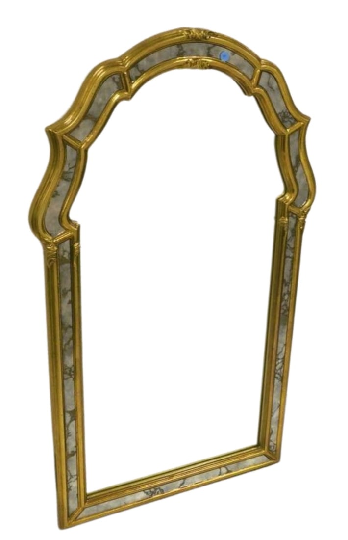 MID CENTURY VENETIAN STYLE GOLD WALL MIRROR (1 of 4)