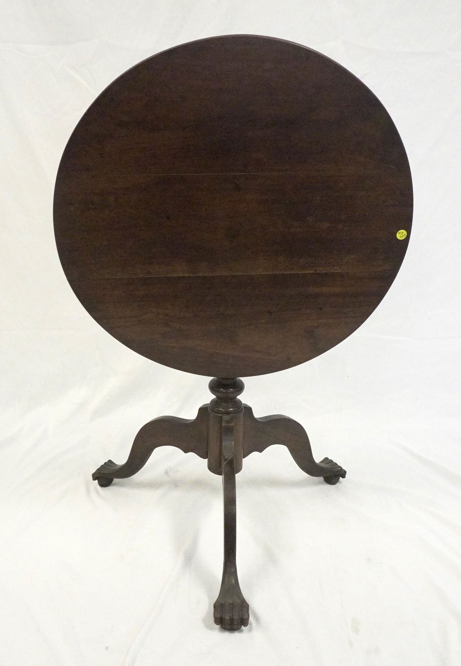 19TH C TILT TOP CLAW FOOT TABLE (1 of 8)