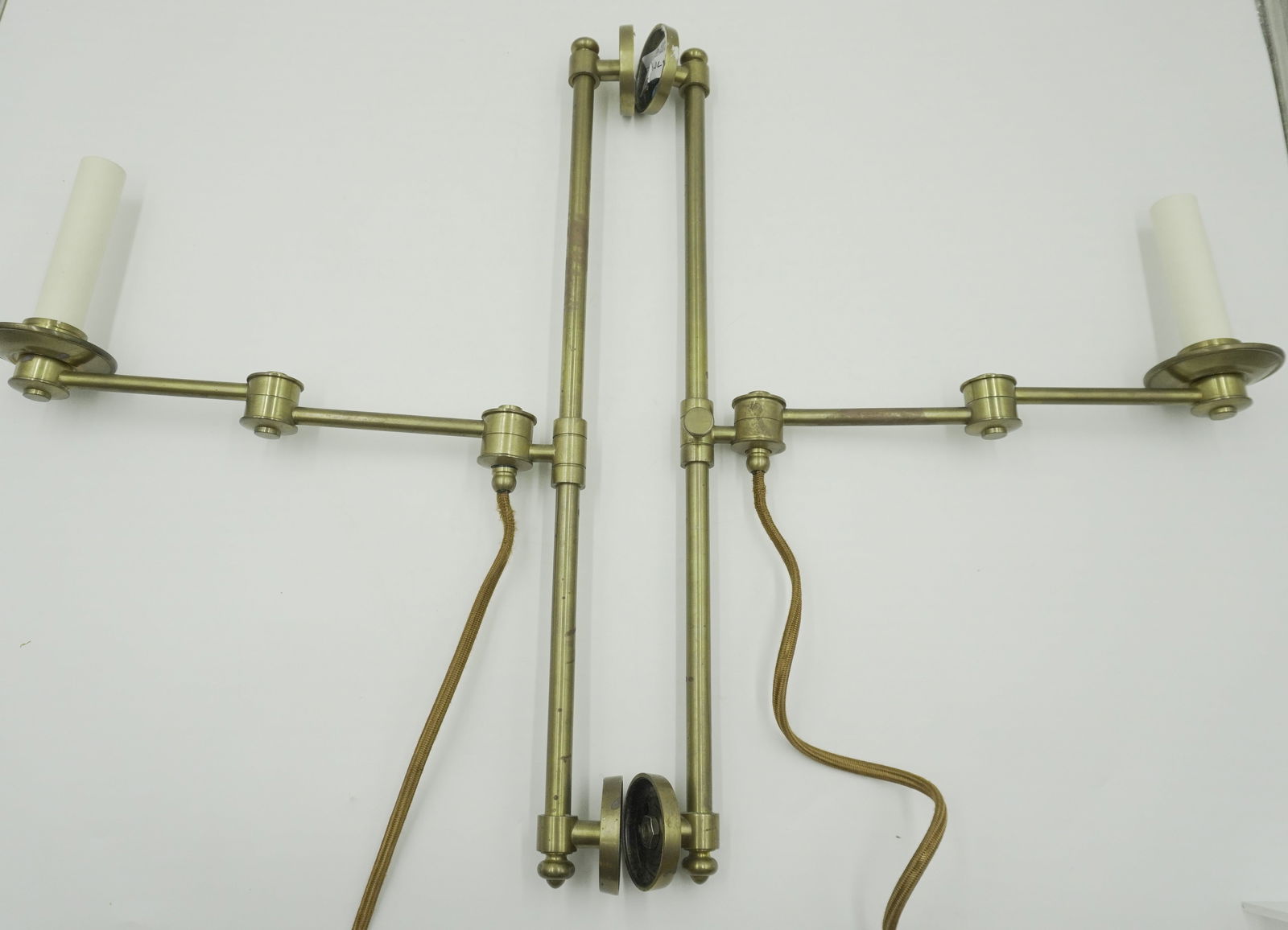 PAIR VAUGHAN SWING ARM SCONCES (1 of 9)