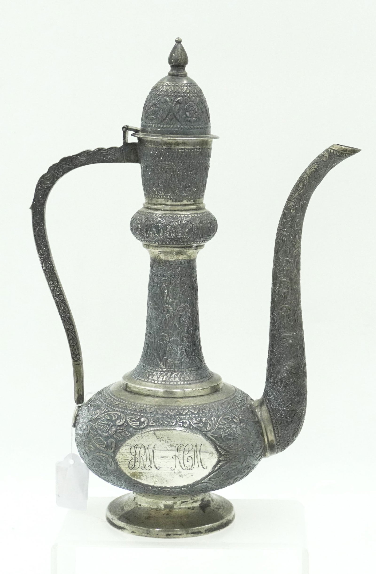 STERLING SILVER ORNATE EWER (1 of 9)