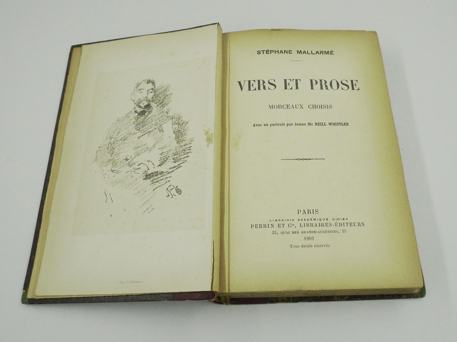 RARE 1901 EDITION VERS ET PROSE MORCEAUX CHOISIS BY STÉPHANE MALLARMÉ (1 of 8)