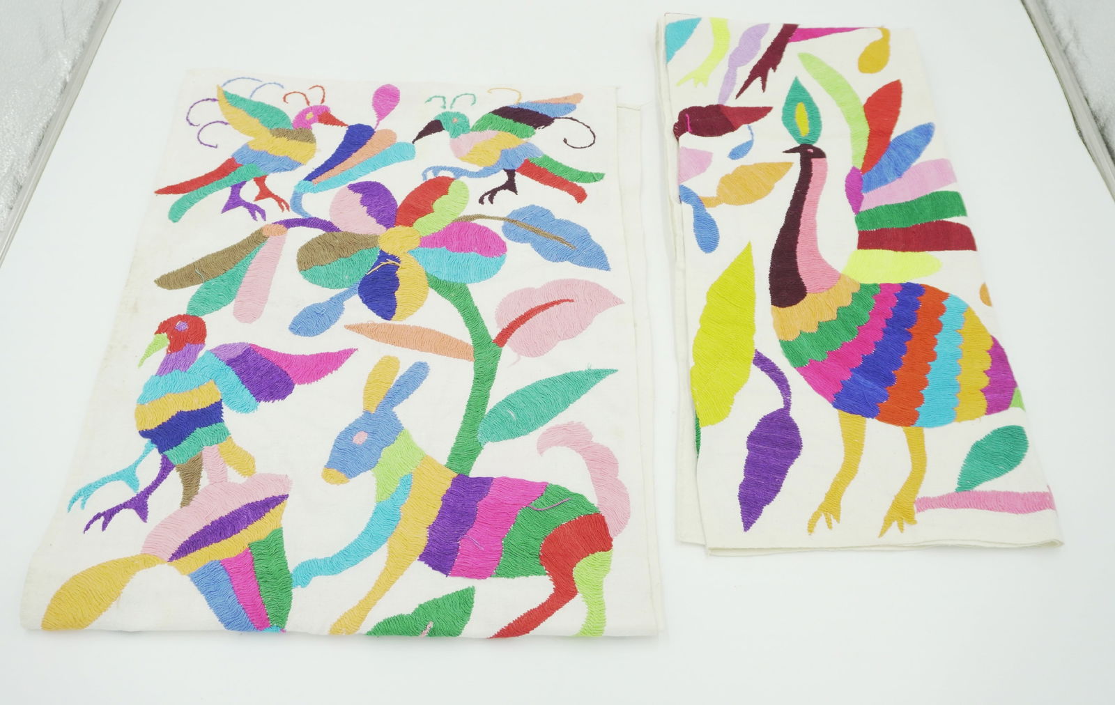 2 PC MEXICAN FOLK ART OTOMI TEXTILES (1 of 3)