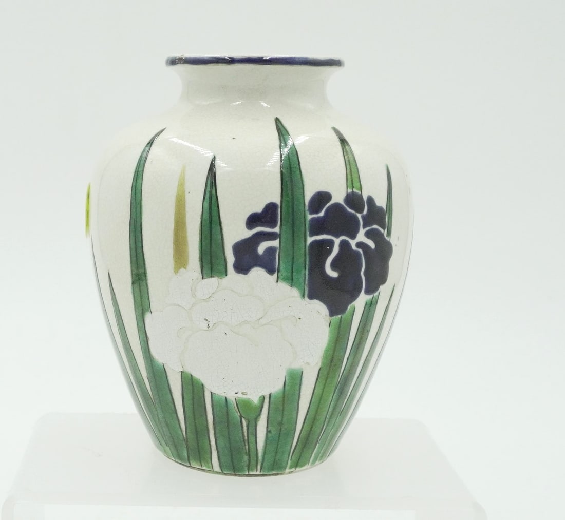JAPANESE EARLY AWAJI WARE VASE (1 of 8)